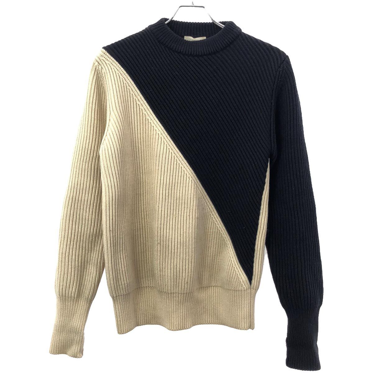 HYKE ハイク 16AW バイカラーウールリブニットセーター 162-11081 