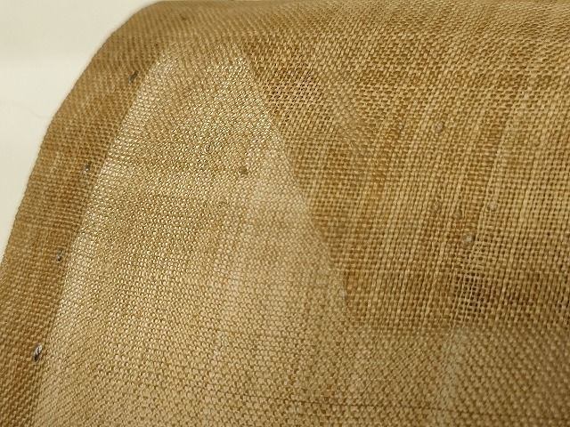 平和屋本店□極上 夏物 芭蕉布 手積み芭蕉糸100％ 十字絣 逸品