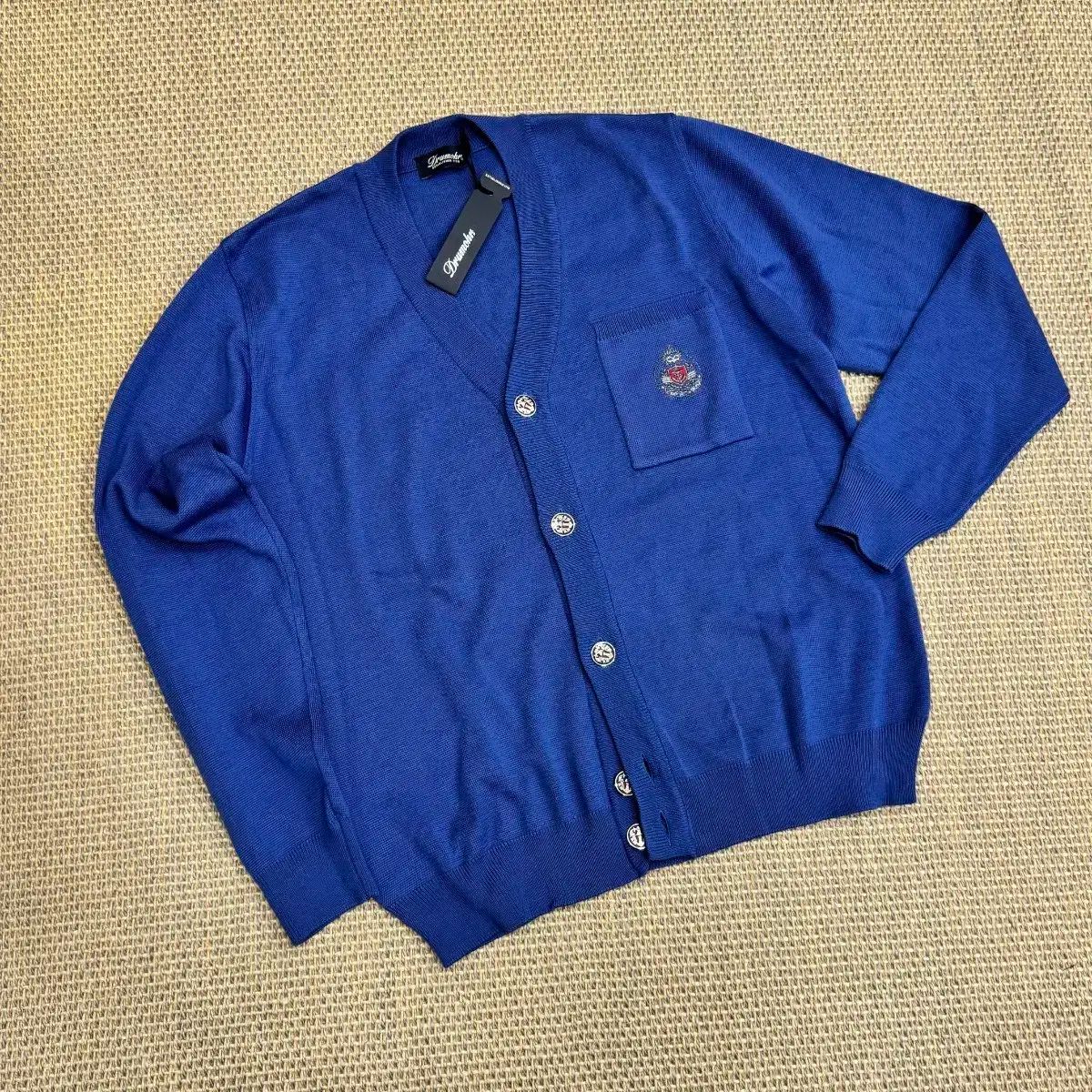 Drumohr ドラモア イタリアの 最上級 メリノウール 刺繡 カーディガン