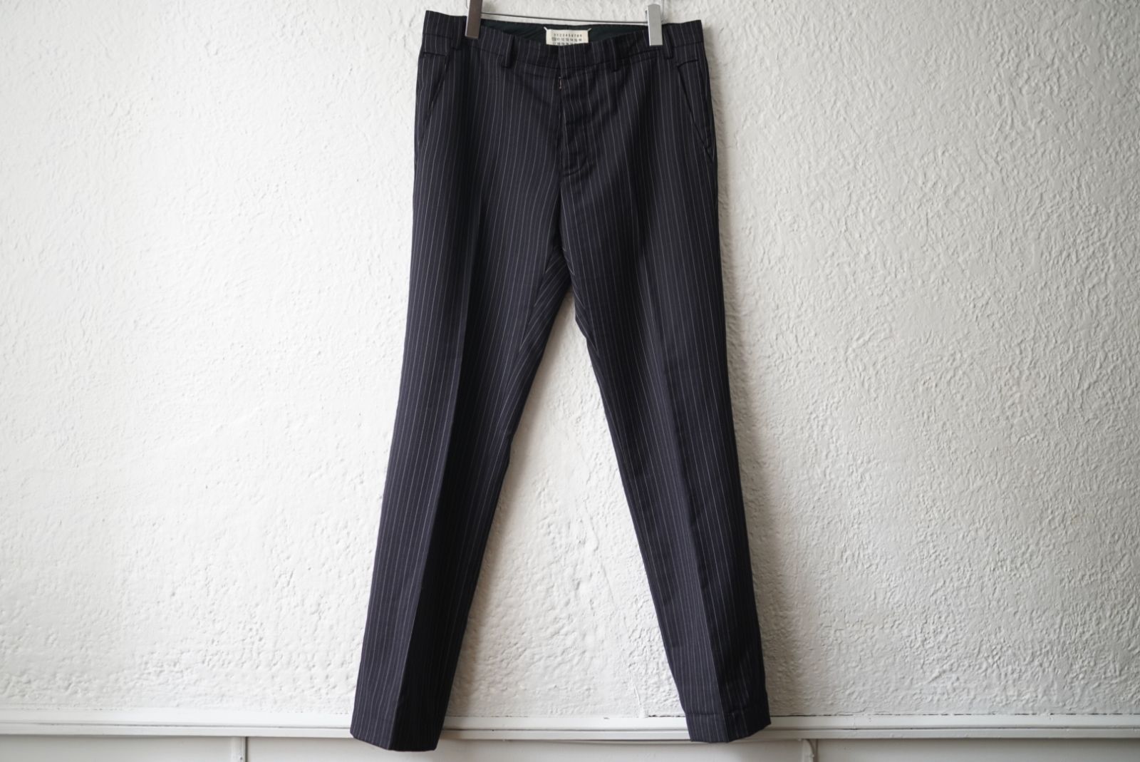 09AW ストライプスリムスラックスパンツ / Maison Martin