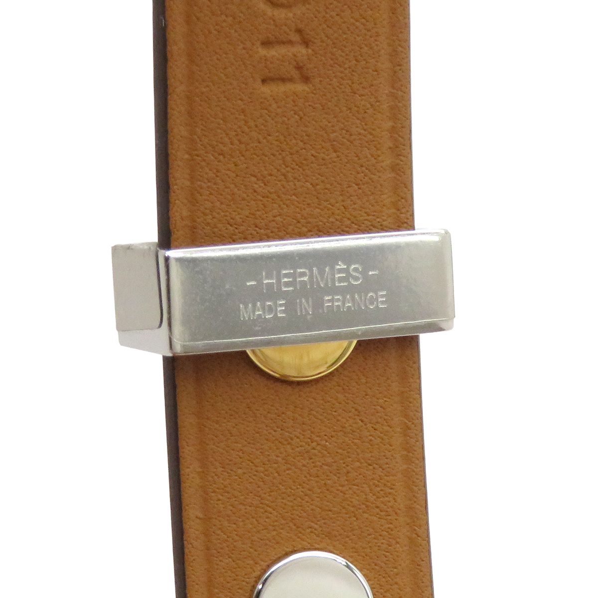 純正ベルト 17.5cm メンズ アリゲーター ブラウン 時計 美品 Cartier