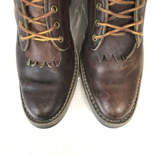 試着交換OK！70s-80s?Vintage/Hathorn Boot/ハソーン☆本革/ロガーブーツ【10B/26.5-27.5/茶/BROWN】Smokejumper/mfg  spokane wa/Shoes◇pWB90-6 #BUZZBERG - メルカリ