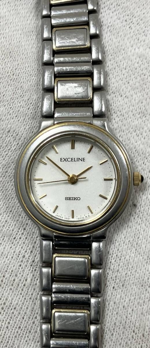 SEIKO Exceline 10Kケース　ジャンク品 Yahoo!オークション -「ジャンク 時計」(エクセリーヌ