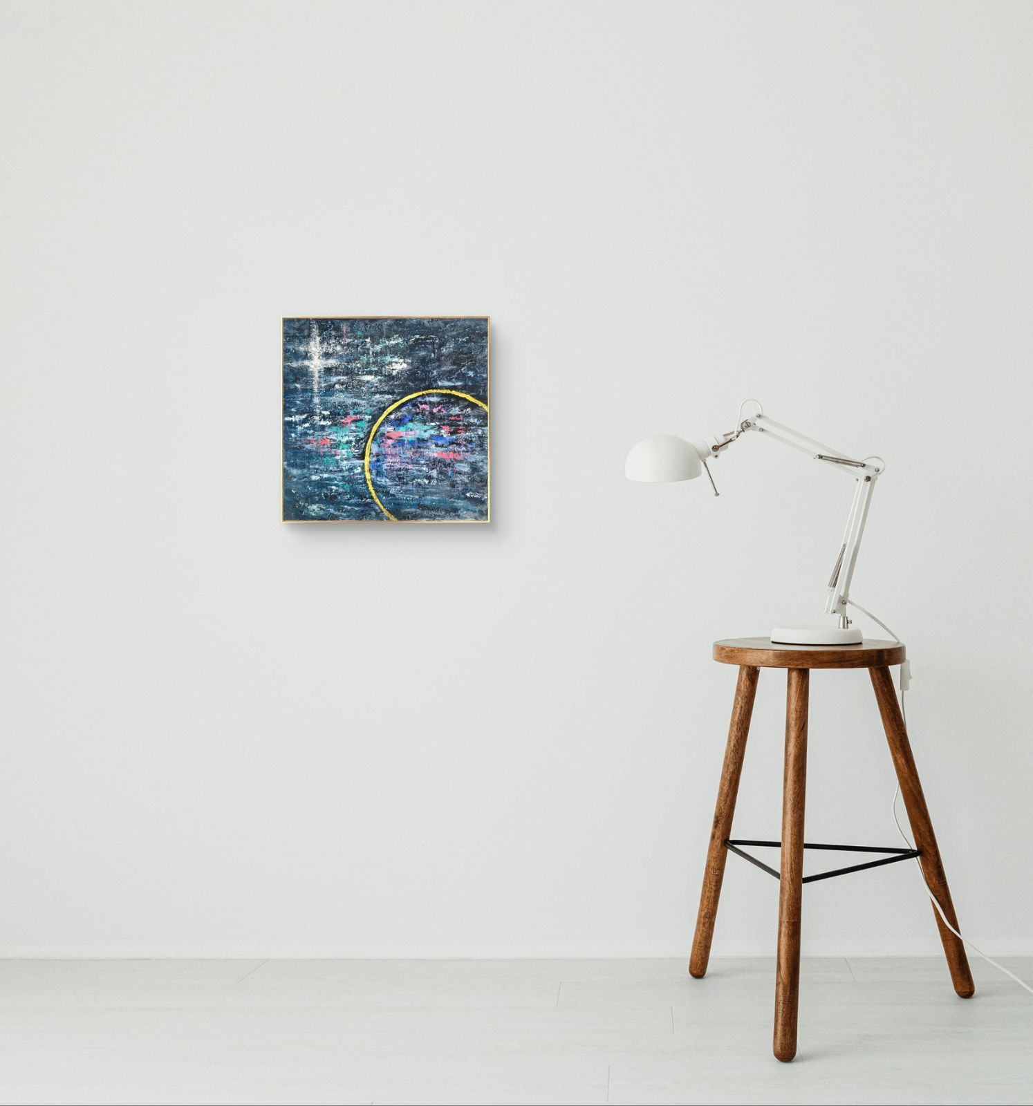 インディゴの楽園 / Indigo Paradise - テクスチャーアート キャンバス