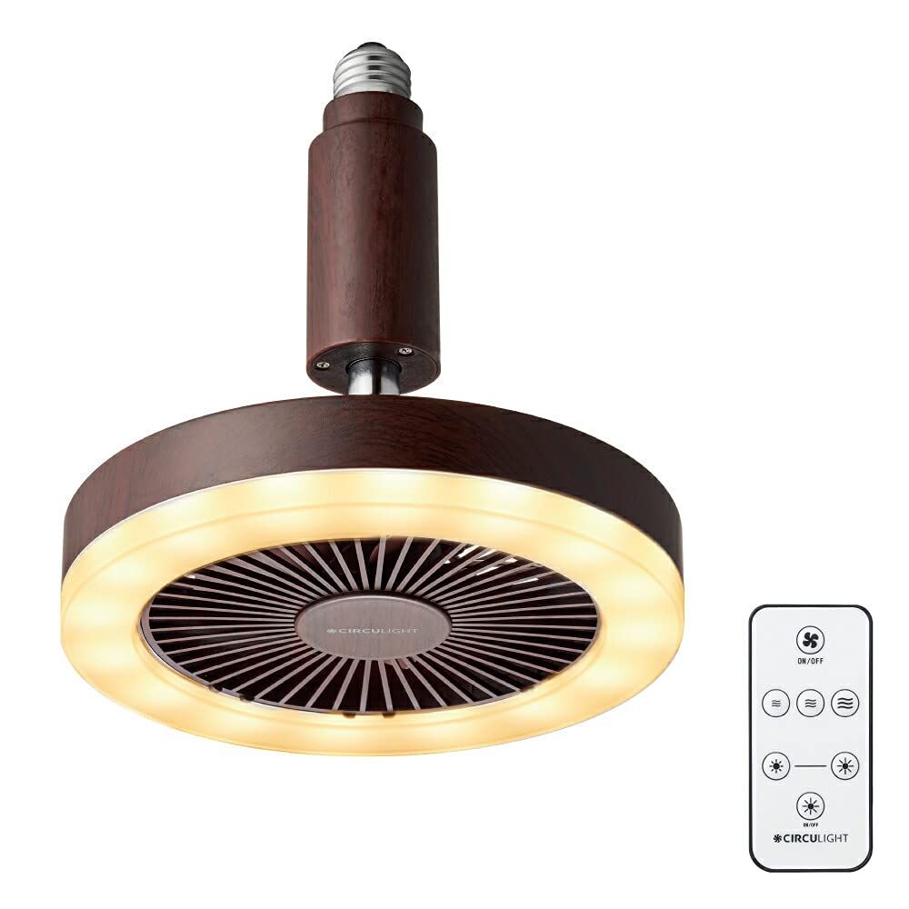 ドウシシャ(DOSHISHA) DSLS61LDW サーキュライト 電球色・木目調 E26ソケット リモコン付