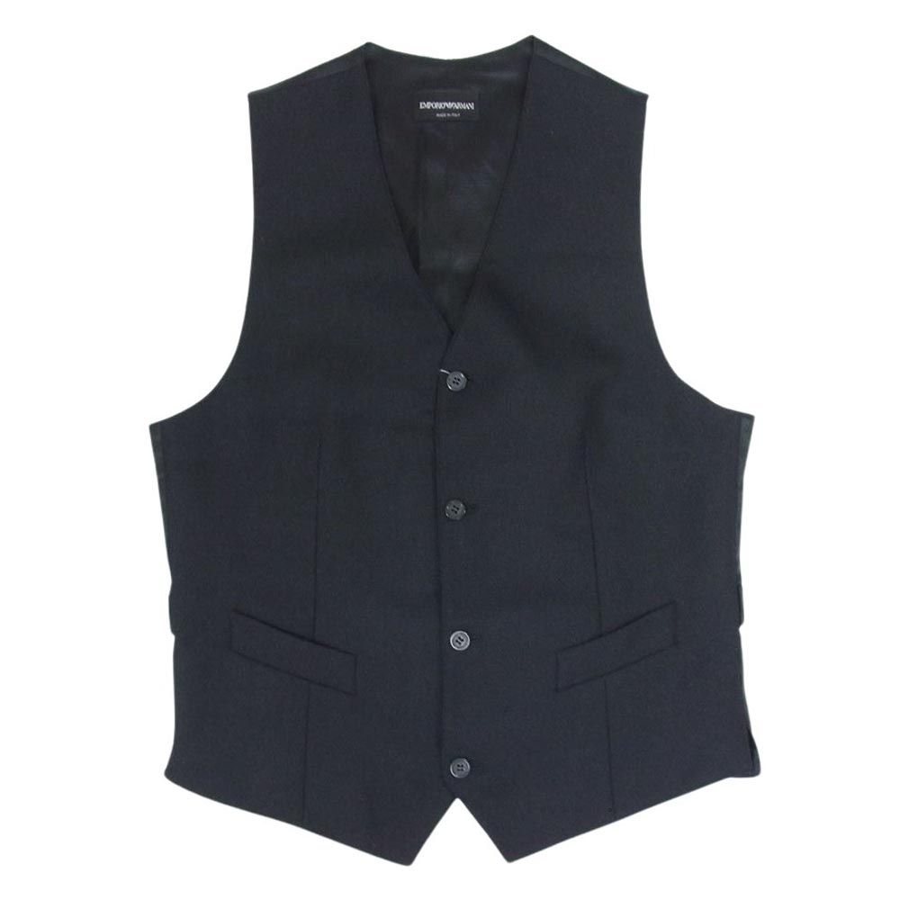 【極美品】エンポリオアルマーニ　ジレ　ベスト　レッド　サイズ50 イタリア製 295474-1.jpg