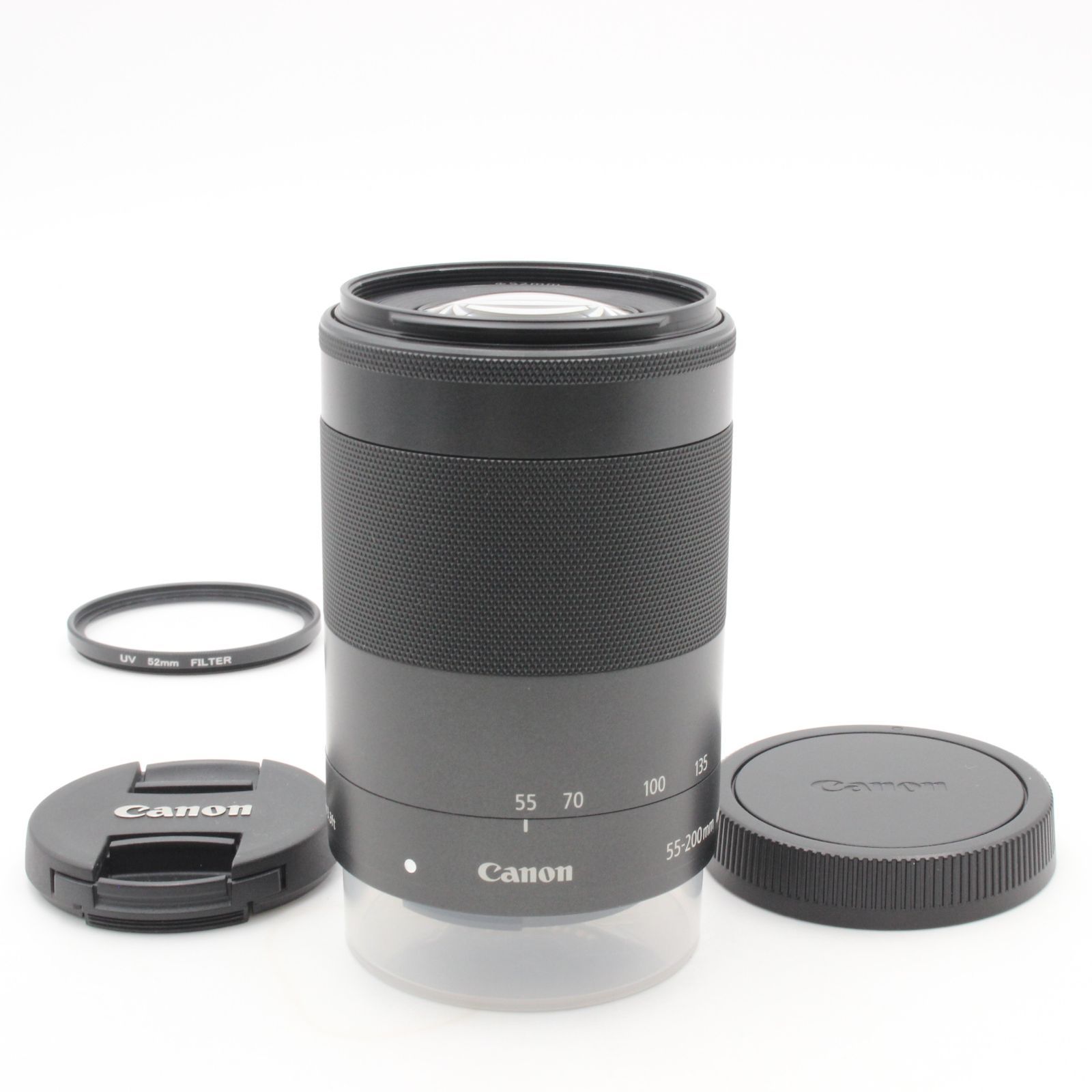 Canon キヤノン EF-M 55-200mm f4.5-6.3 IS STM CANON キャノン フィルター付き 87002
