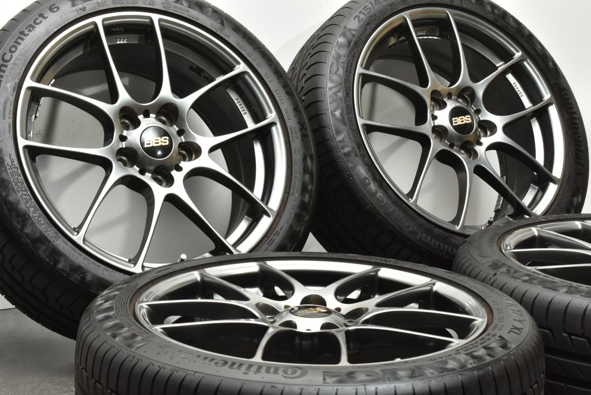 【鍛造1ピース】BBS RF501 17in 7J +48 PCD114.3 2023年製 コンチネンタル プレミアムコンタクト6 215/45R17 ノア ヴォクシー セレナ