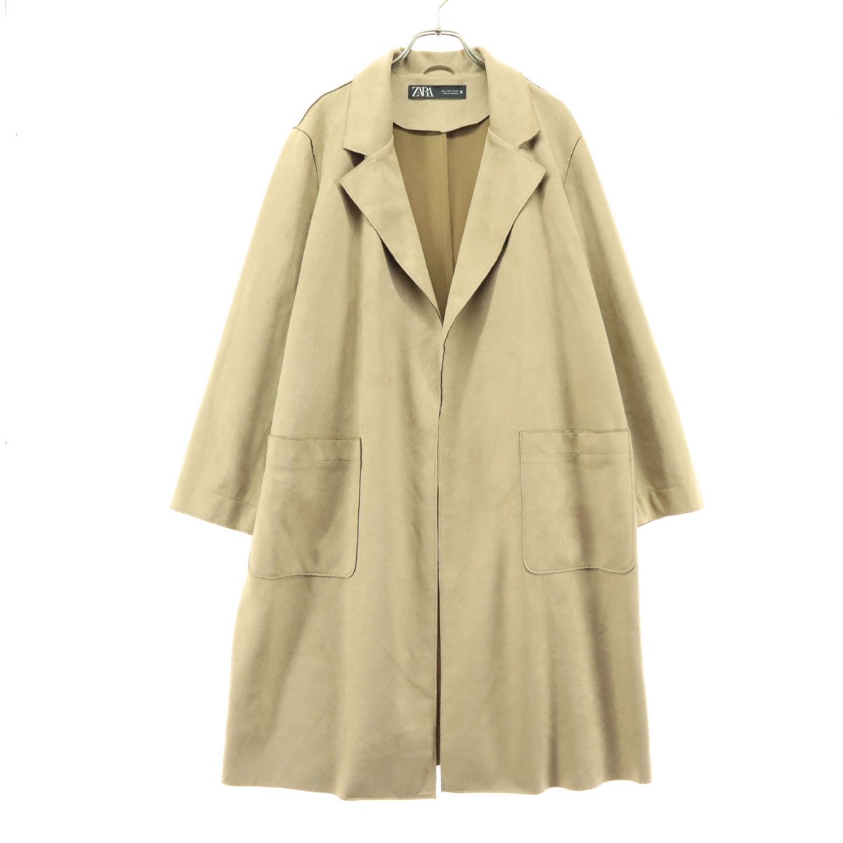 未使用タグ付き ZARA ザラ ベージュ ボア ロングコート M ベージュ 未使用タグ付き ZARA ザラ ベージュ ボア ロングコート M