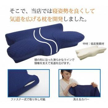 いびき軽減低反発枕