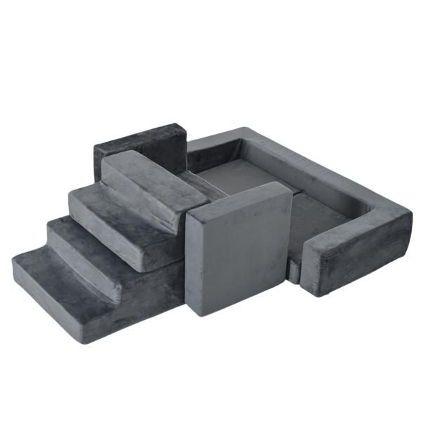 つみきソファ ソフト ブロック ソファー 小学生 2人掛け 子供 洗える おしゃれ ローソファ 知育おもちゃ フロアソファ 圧縮梱包 自由組合