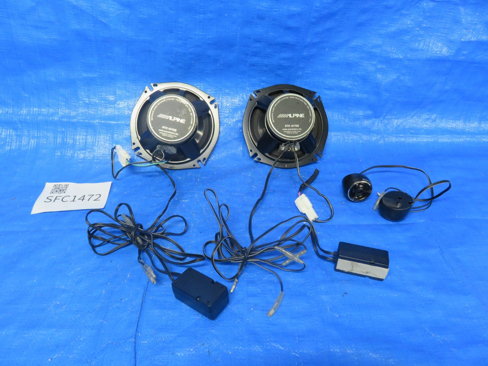 ALPINE スピーカー　17cm 4個　ツイーター　ネットワークセット アルパインスピーカー➕ツイーター