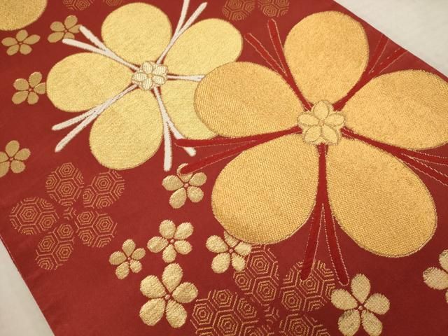 平和屋着物◎紫綬褒章 巨匠『岩田専太郎』 両面 六通柄袋帯 唐織
