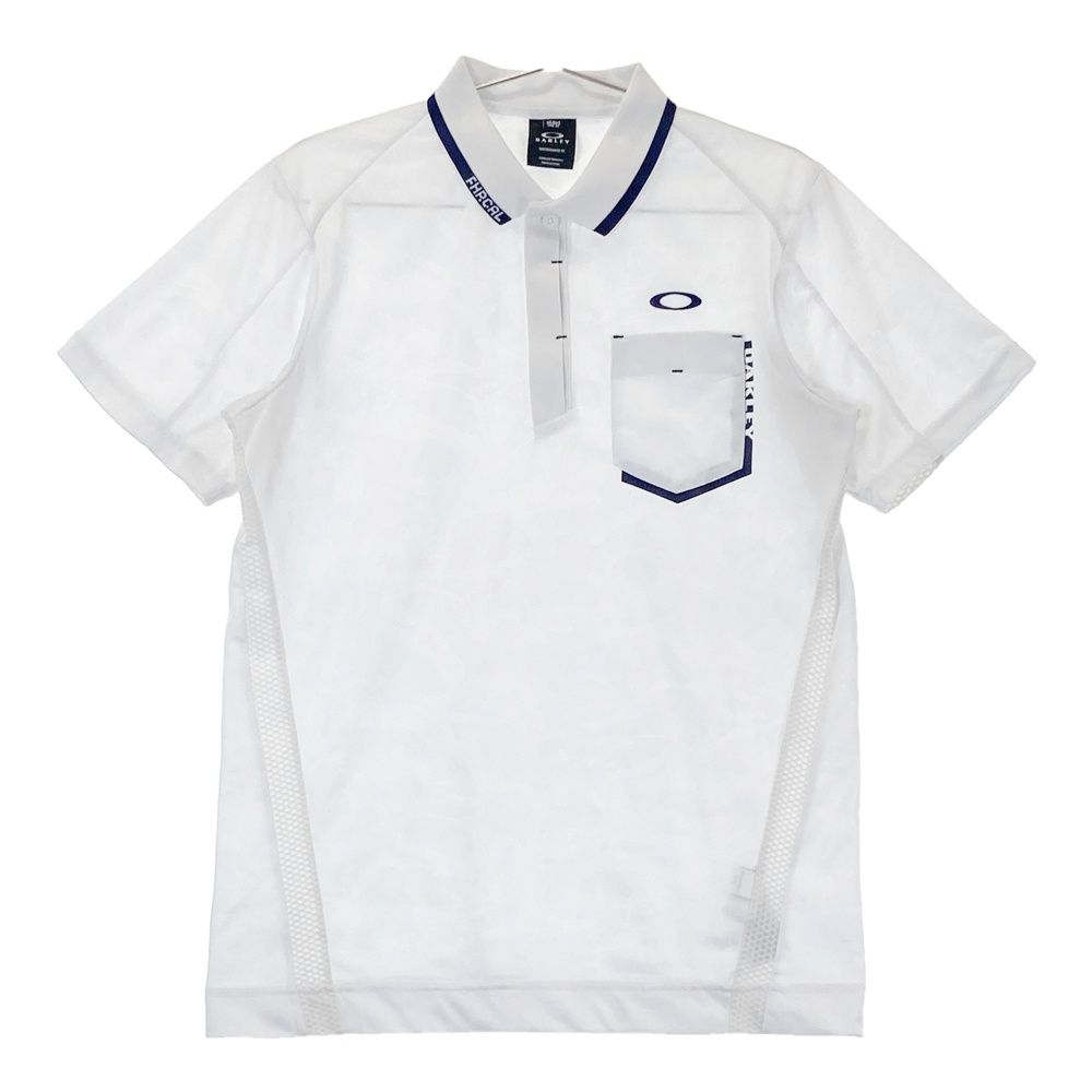 OAKLEY オークリー　半袖ポロシャツ　 Lサイズ サイズ：L OAKLEY OAKLEY オークリー 半袖ポロシャツ ホワイト系 XXL