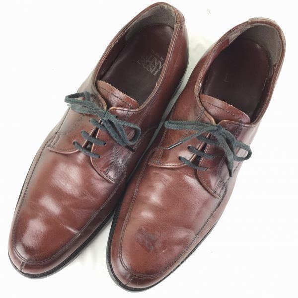 80s-90s/Vintage★ナンブッシュ/NUNNBUSH【9D/26.5　茶】ハンドメイド/グッドイヤー製法　Uチップ ビジネスシューズ/men's 管NO.ZB-26 80s-90s/Vintage☆ナンブッシュ/NUNNBUSH【9D/26.5 茶】ハンドメイド