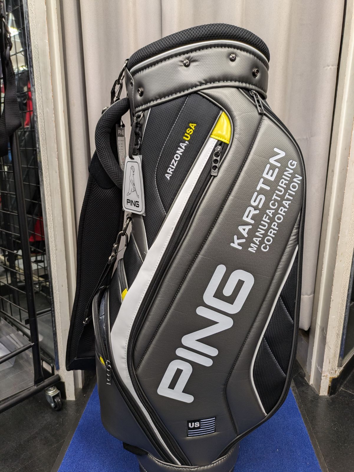 【新品未使用品】ピンゴルフ PUスポーツ キャディバッグ CB-U2305 (9.5インチ 3.1kg) メンズ 2024年（葛西店）