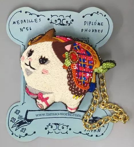 tamao - FFXIV×tamao 刺繍チャームブローチ〈ファットキャット〉 受注期間3／26～4／25】【8月上旬～8月下旬以降届け