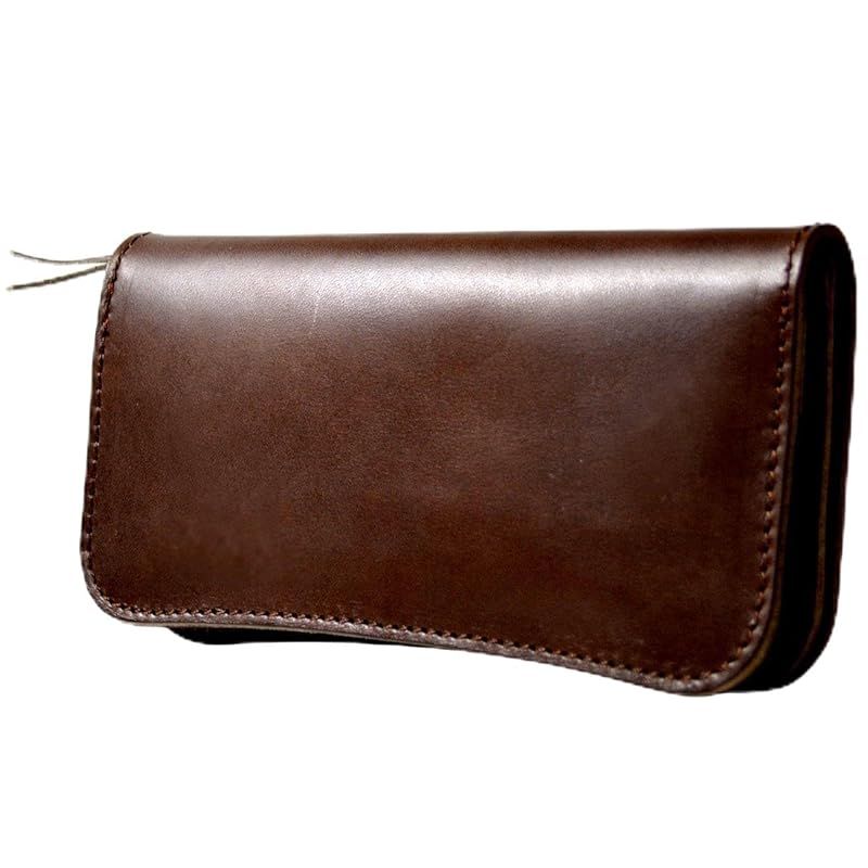 【新品】 atelierCODEL 長財布 栃木レザー メンズ 財布 本革 (ダークブラウン) 0