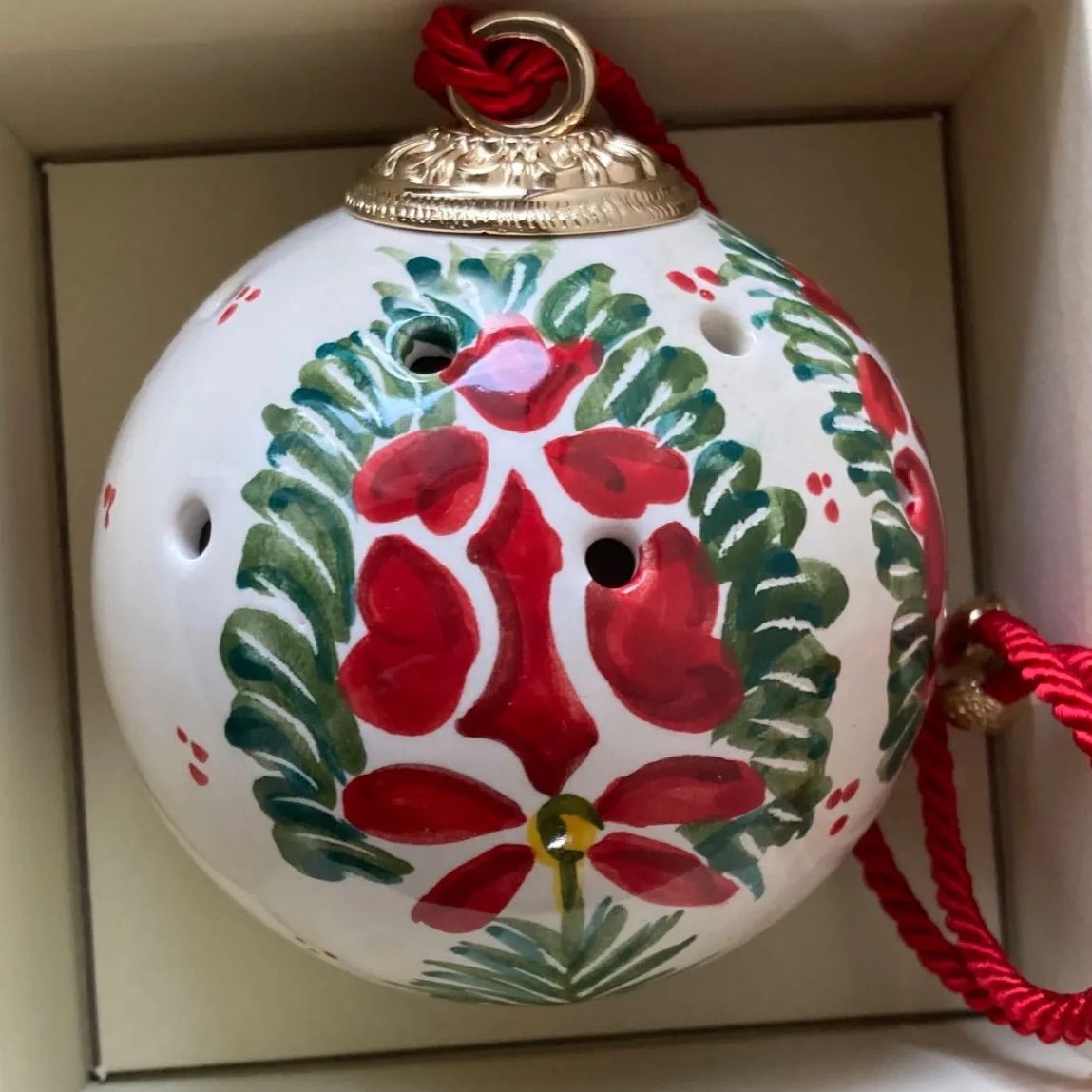 サンタマリアノヴェッラ ポプリ用セラミックボール ゴールド