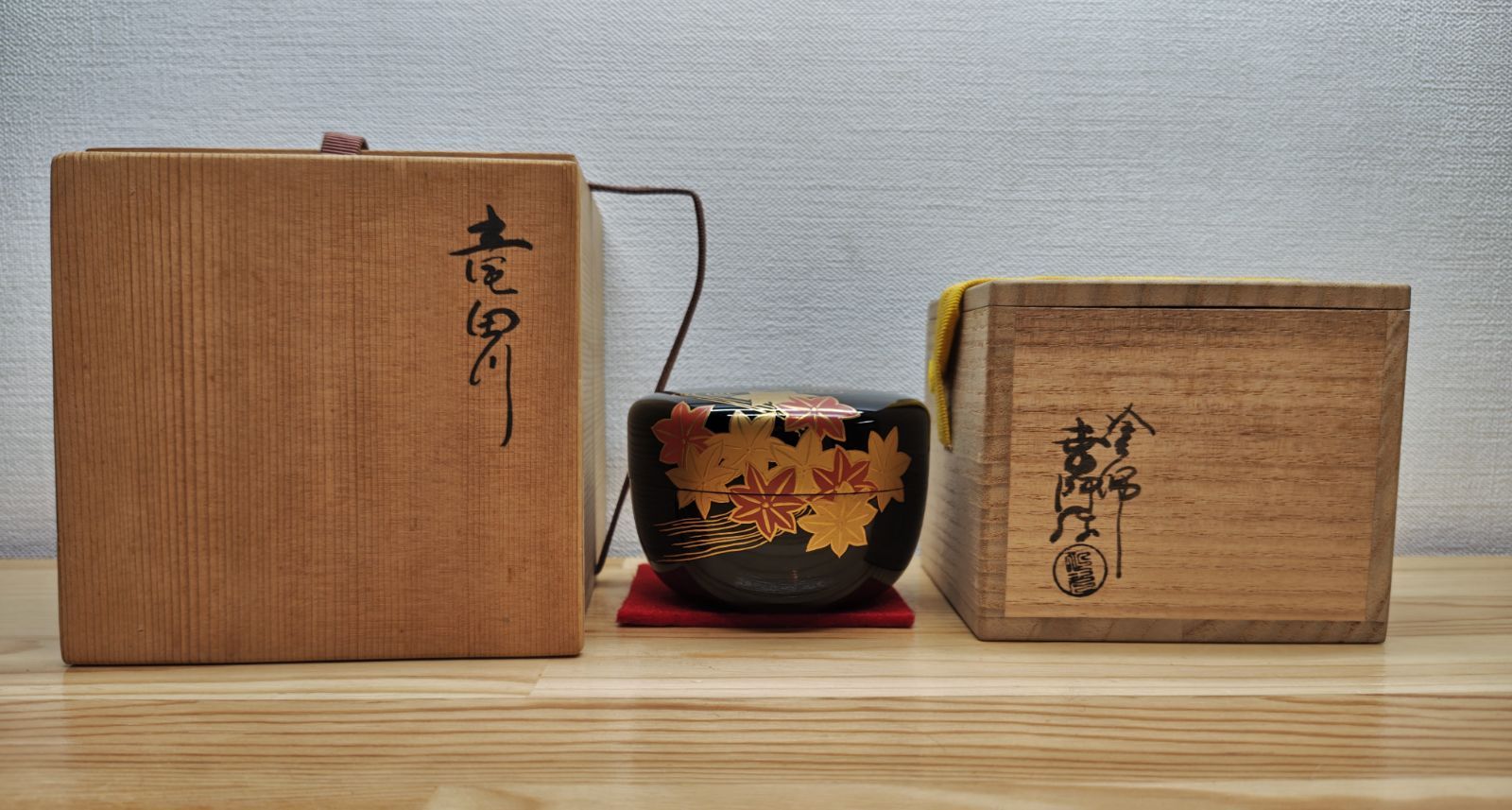 京塗 蒔絵 棗（共箱付き・茶道具） 京塗 蒔絵 棗（共箱付き・茶道具）