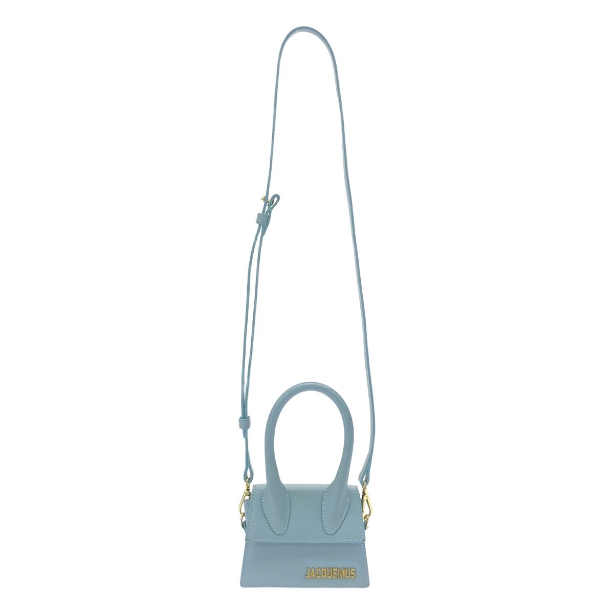 JACQUEMUS | ジャックムス | レザー ロゴ ミニハンドバッグ | ブルー系 | レディース