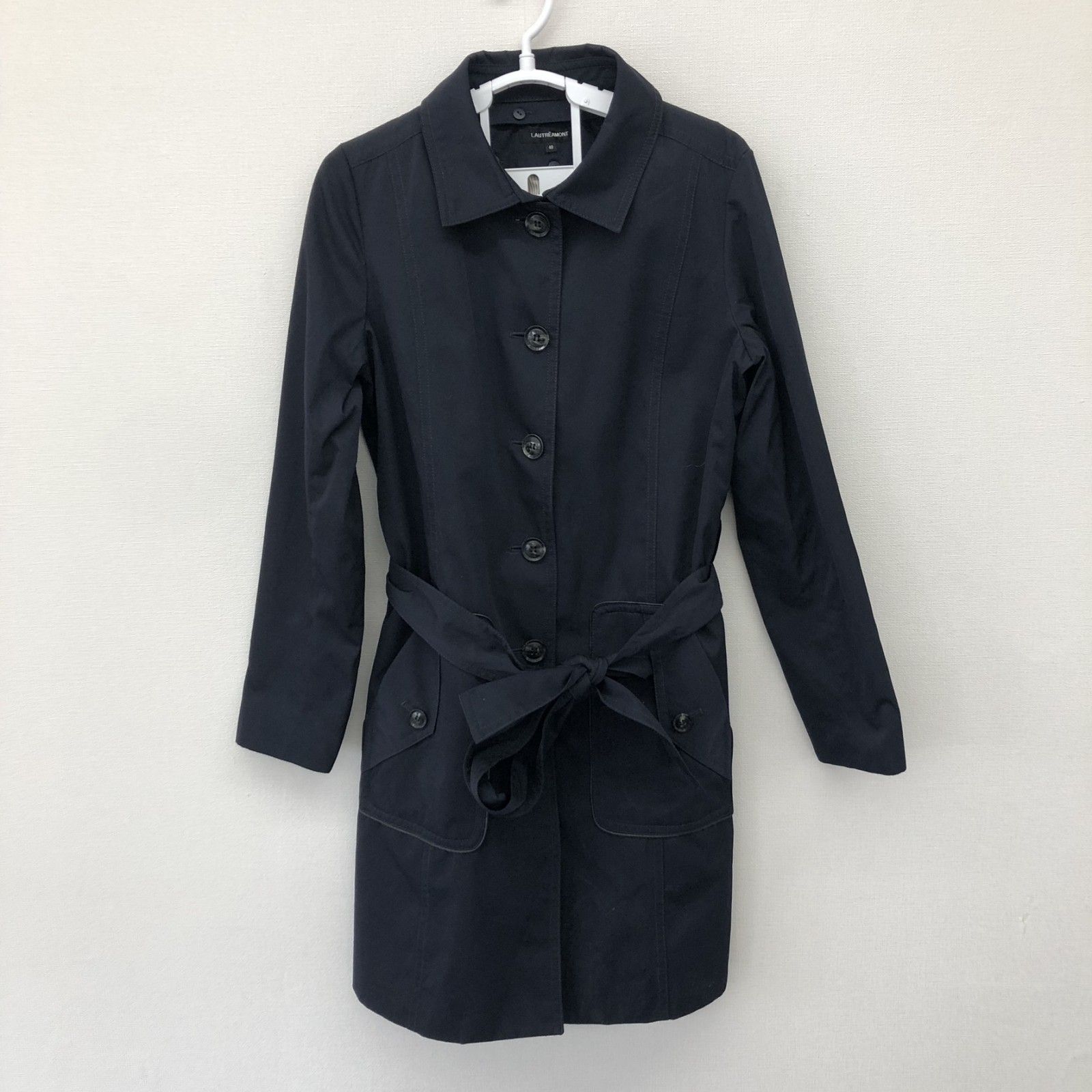 LAUTREAMONT】ロートレアモン 紺系 40 トレンチコート ロング