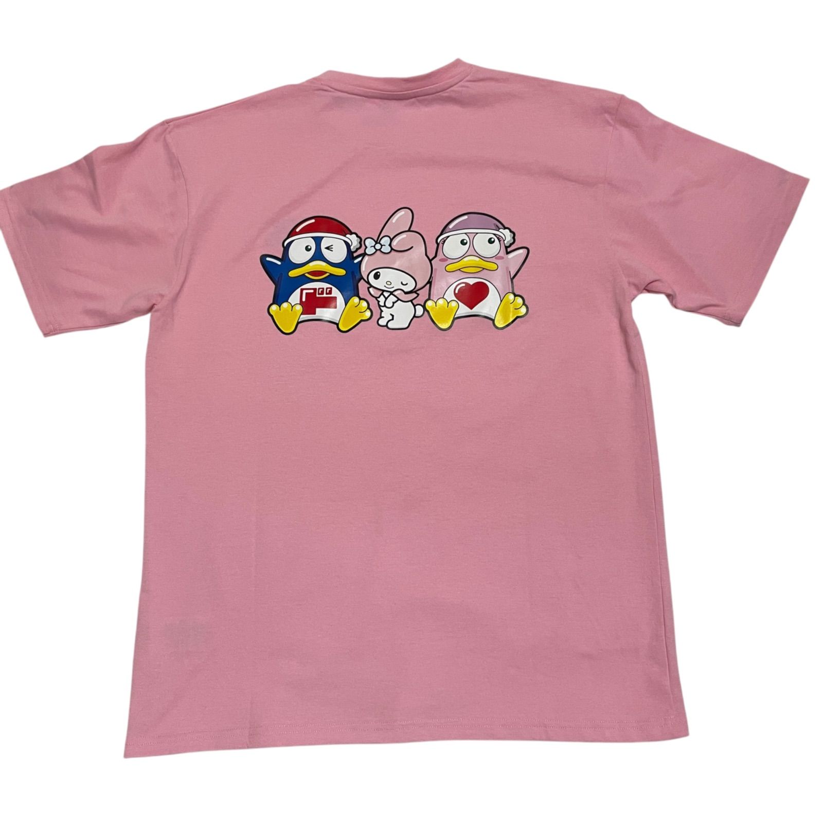 サンリオ ドンキ ドンペン ドンコ マイメロ 半袖tシャツ ピンク 刺繍