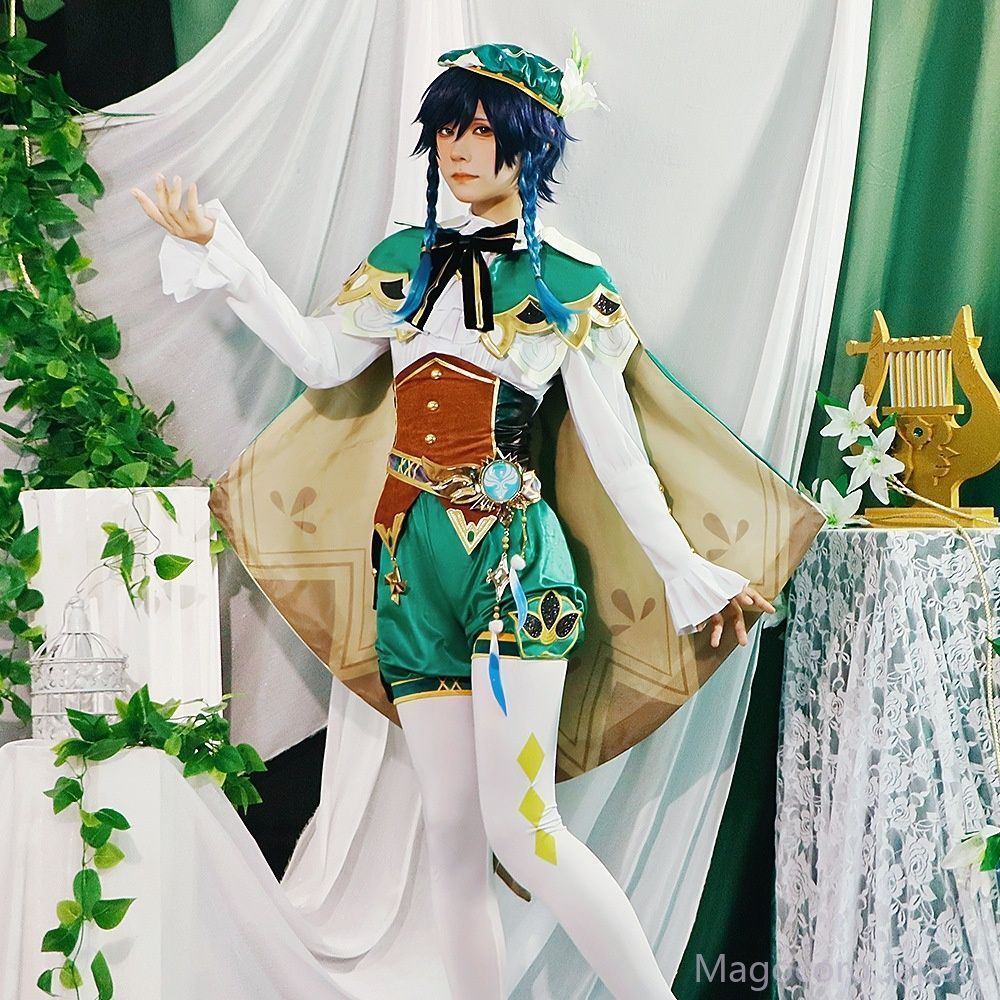 コスプレ衣装原神ヴェンティコスプレセット風神コスチューム衣装ワンピース正太