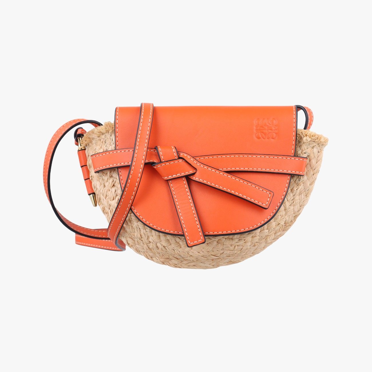 LOEWE オレンジレザー バッグ LOEWE - ロエベ LOEWE バッグ レディース ブランド ハンドバッグ