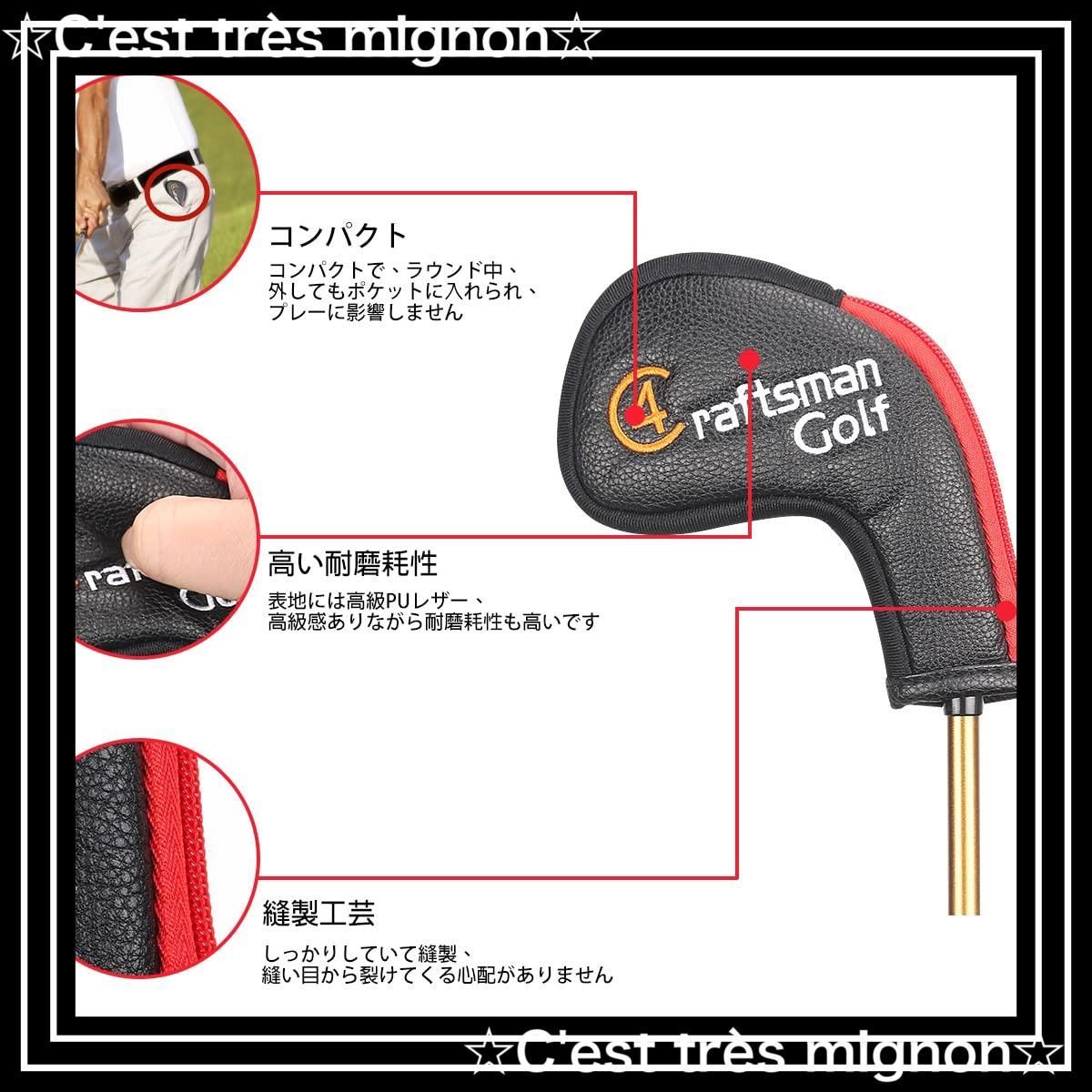 バラ売可！【カラフル／マットブラック】ハンドメイド ヘッドカバー バラ売可！【カラフル／マットブラック】ハンドメイド ヘッドカバー