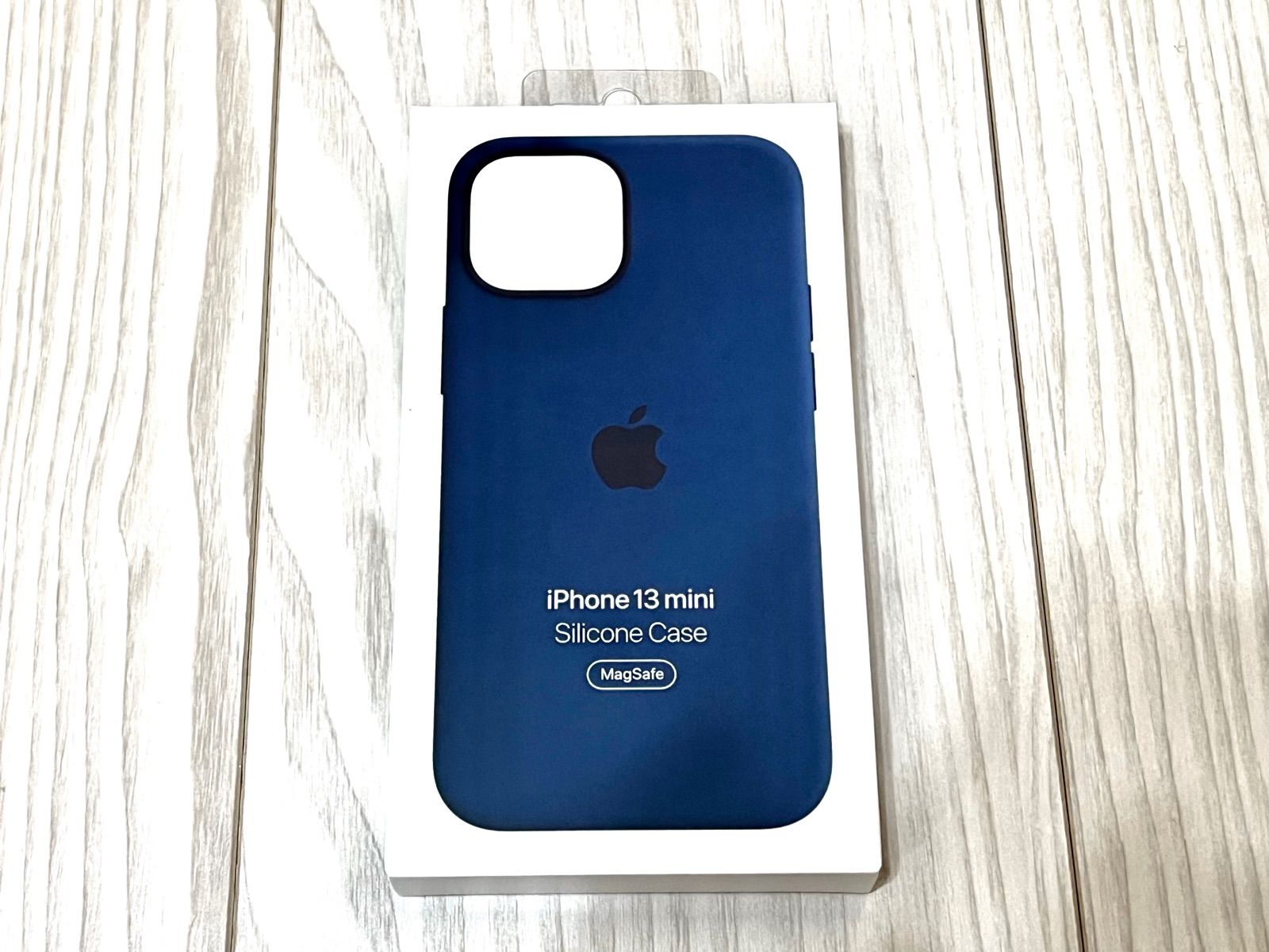 【新品】純正 iPhone 13 mini シリコンケース・アビスブルー① iPhone 13 mini Apple アップル 純正 シリコンケース・アビス