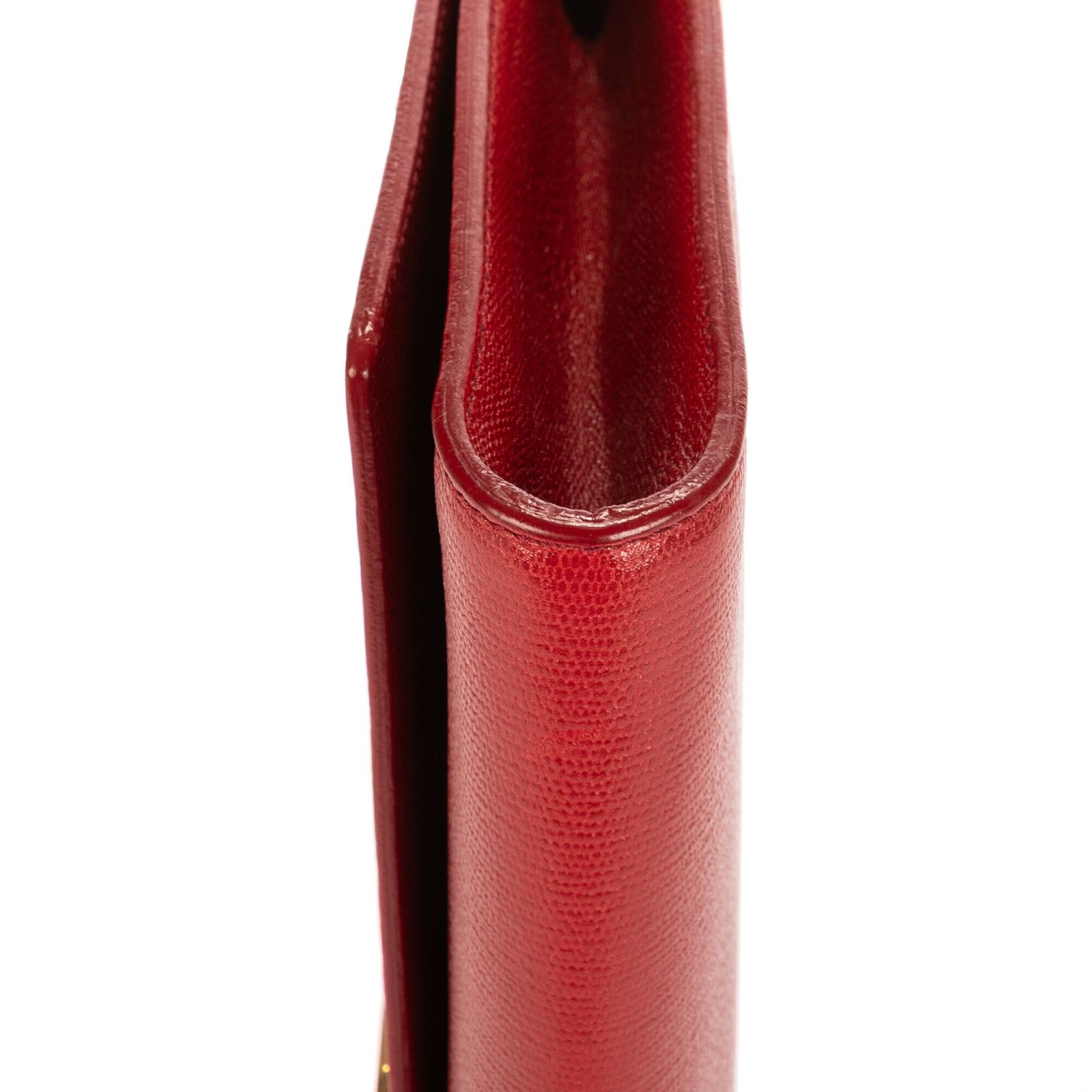 YVES SAINT LAURENT イヴサンローランリーニュY ポシェット赤グレインレザーA NEXPOTALLINN_EU