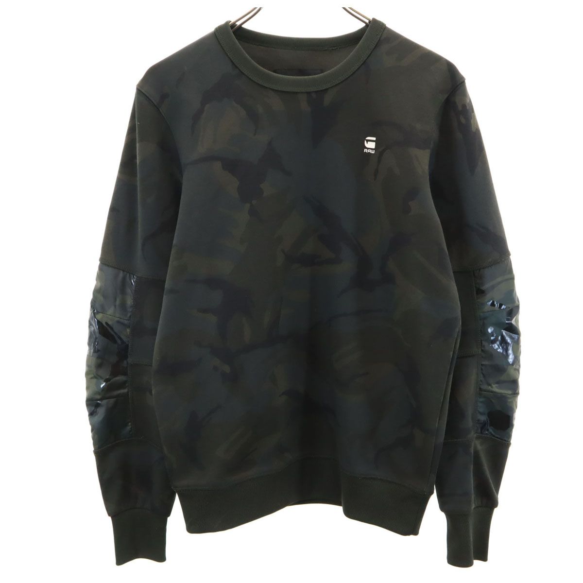 G-STAR RAW ジースターロウ カモフラ柄 長袖 スウェット トレーナー XS 