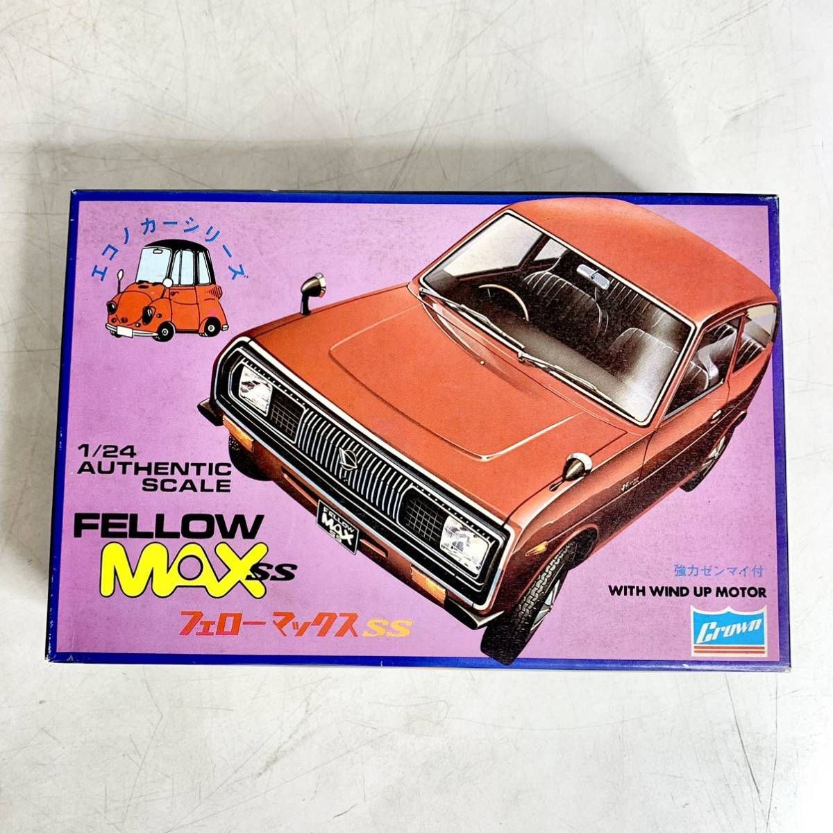 未組立 クラウン CROWN 1/24 フェローマックス SS FELLOW MAX 強力ゼンマイ付 エコノカーシリーズ プラモデル C566 -  メルカリ