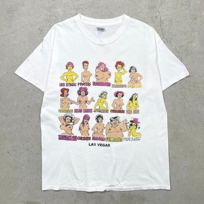90年代 おっぱいT エロT アートプリントTシャツ メンズL - メルカリ