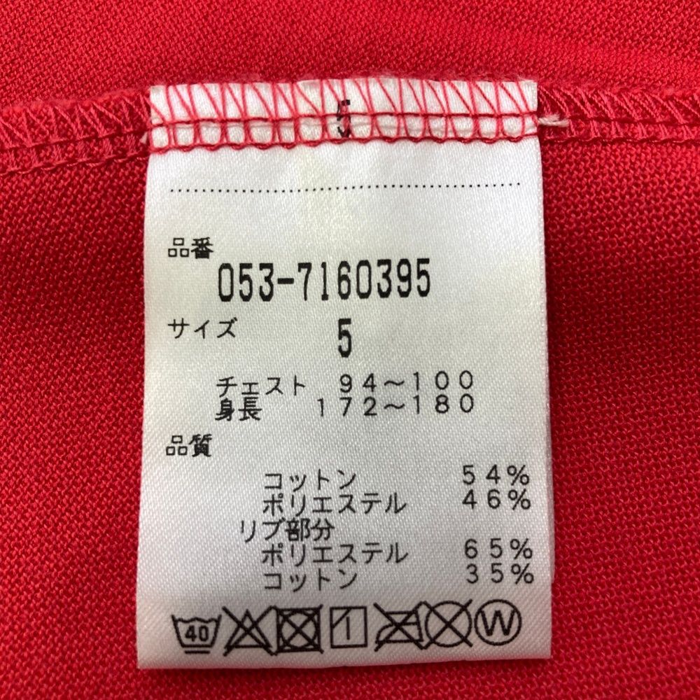 サイズ：5 PEARLY GATES パーリーゲイツ 半袖ポロシャツ ピンク系