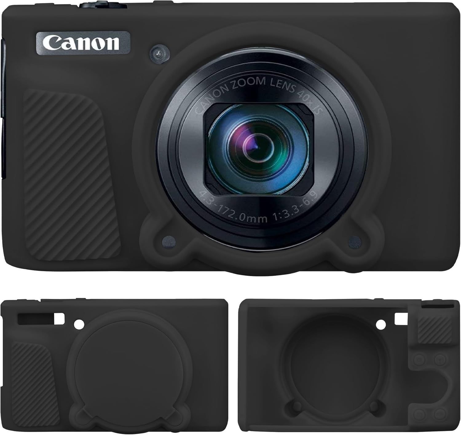 Canon PowerShot sx740 HS ブラック カメラケース Amazon.co.jp: windykids Canon PowerShot SX740 HS カメラケース 黒