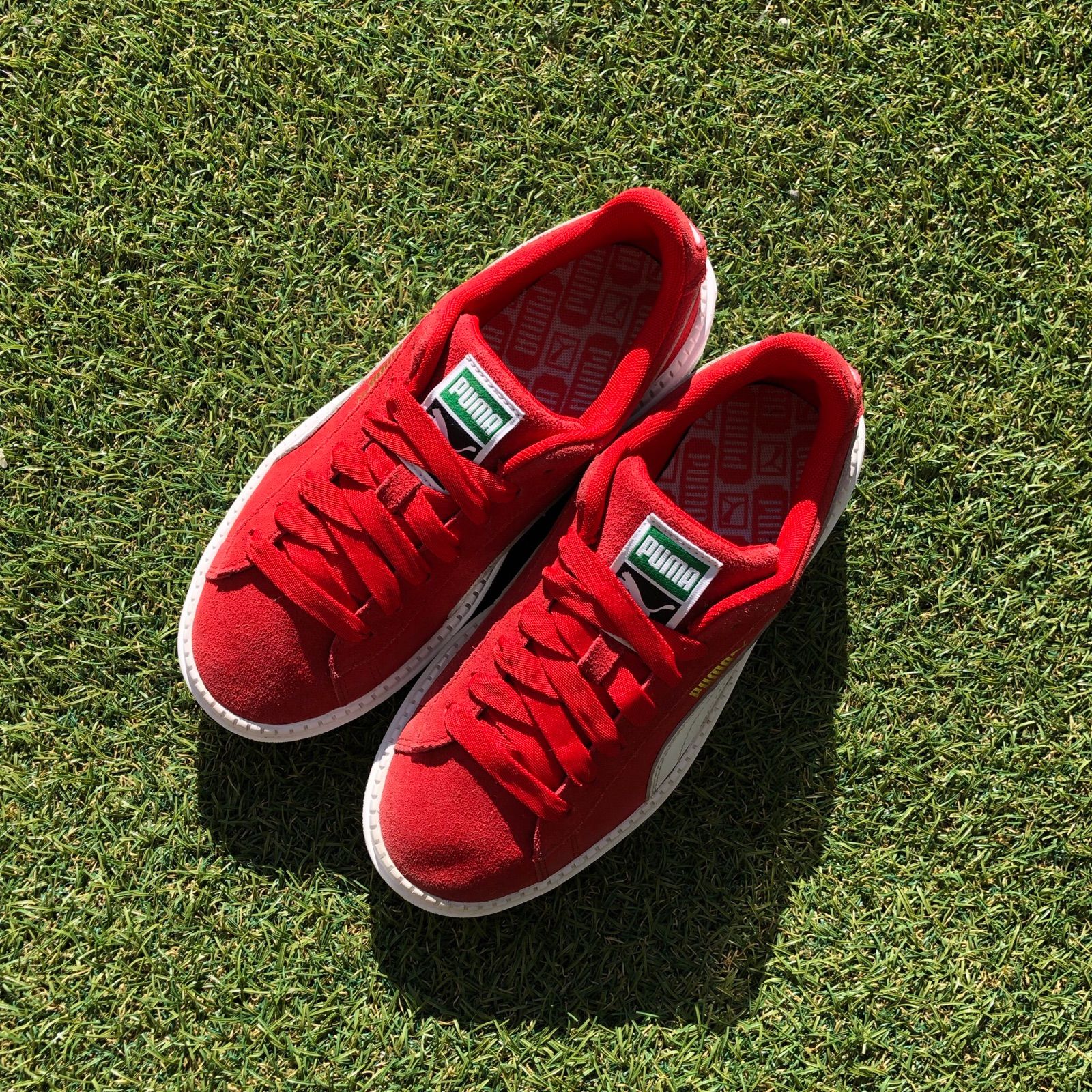 美品23 PUMA プーマ スエードプラットフォーム トレース D746