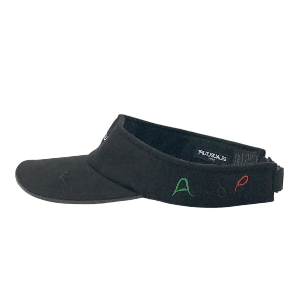 1PIU1UGUALE3 GOLF ×デル ピエロ GDG012 サンバイザー ブラック系 F 240101539037 ゴルフウェア ストスト