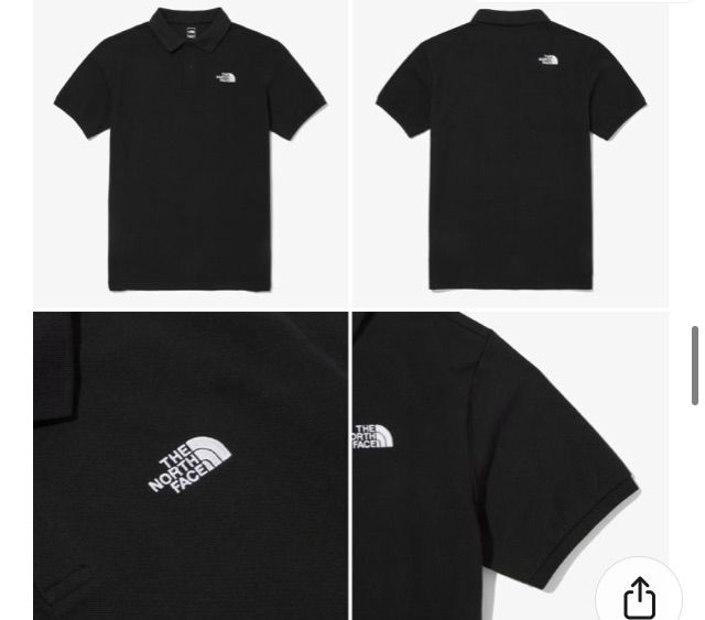 THE NORTHFACE ノースフェイス ポロシャツ ブラック Lサイズ 韓国 THE NORTH FACE 大きいサイズ メンズ ノースフェイス 半袖