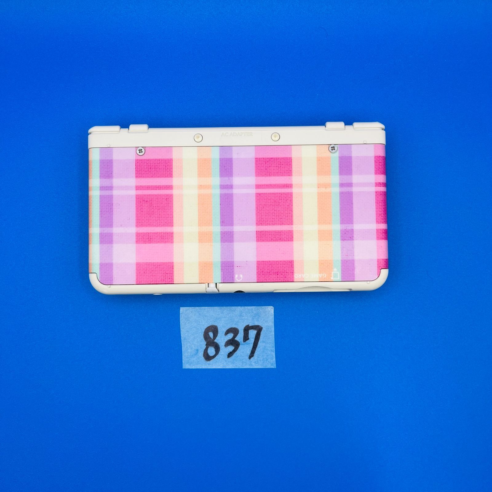 New ニンテンドー3DS きせかえプレートパック　マドラスチェック [任天堂] 市場】【中古】 New ニンテンドー3DS きせかえプレートパック
