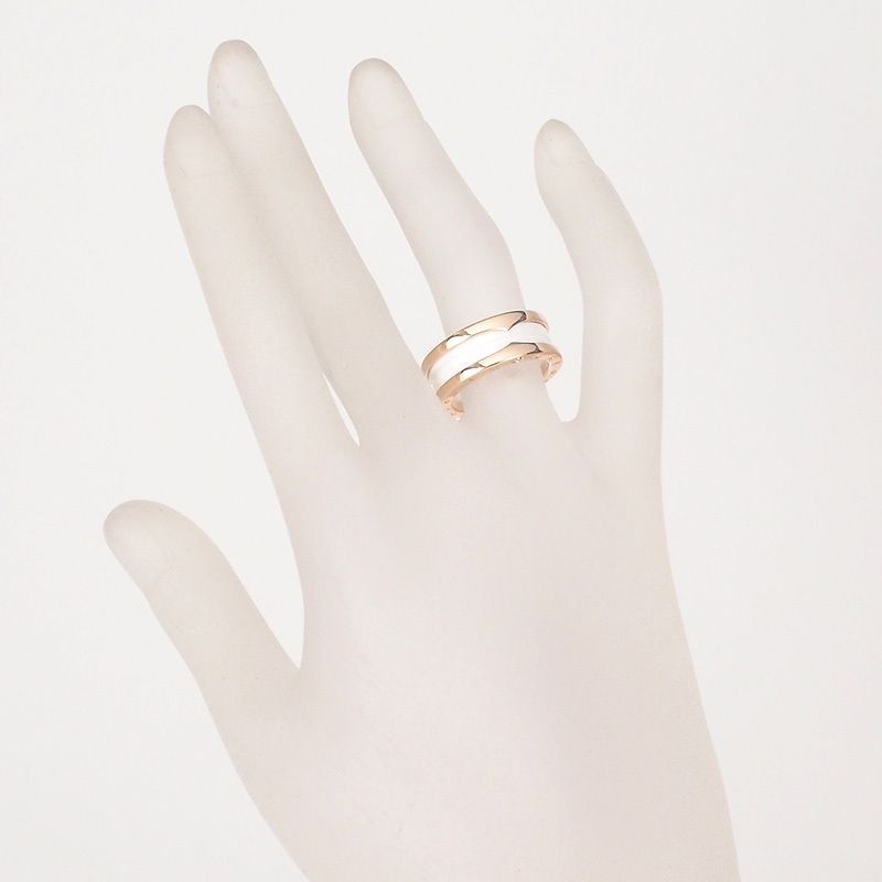 ブルガリ BVLGARI ビーゼロワン B-zero1 2バンド リング 347013