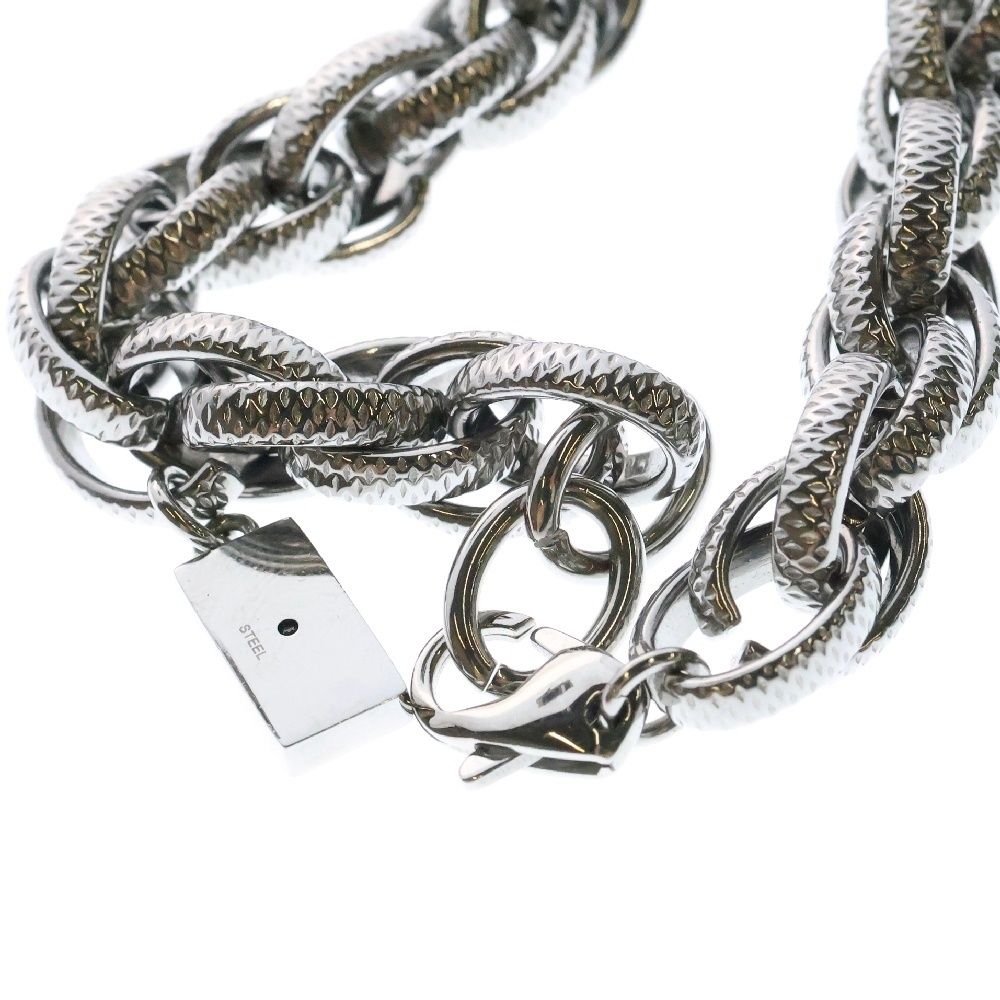 DIESEL dx1514 ステンレススチール製 チェーンブレスレット DX1514 Black agate chain bracelet｜シルバー｜ウィメンズ｜DIESEL