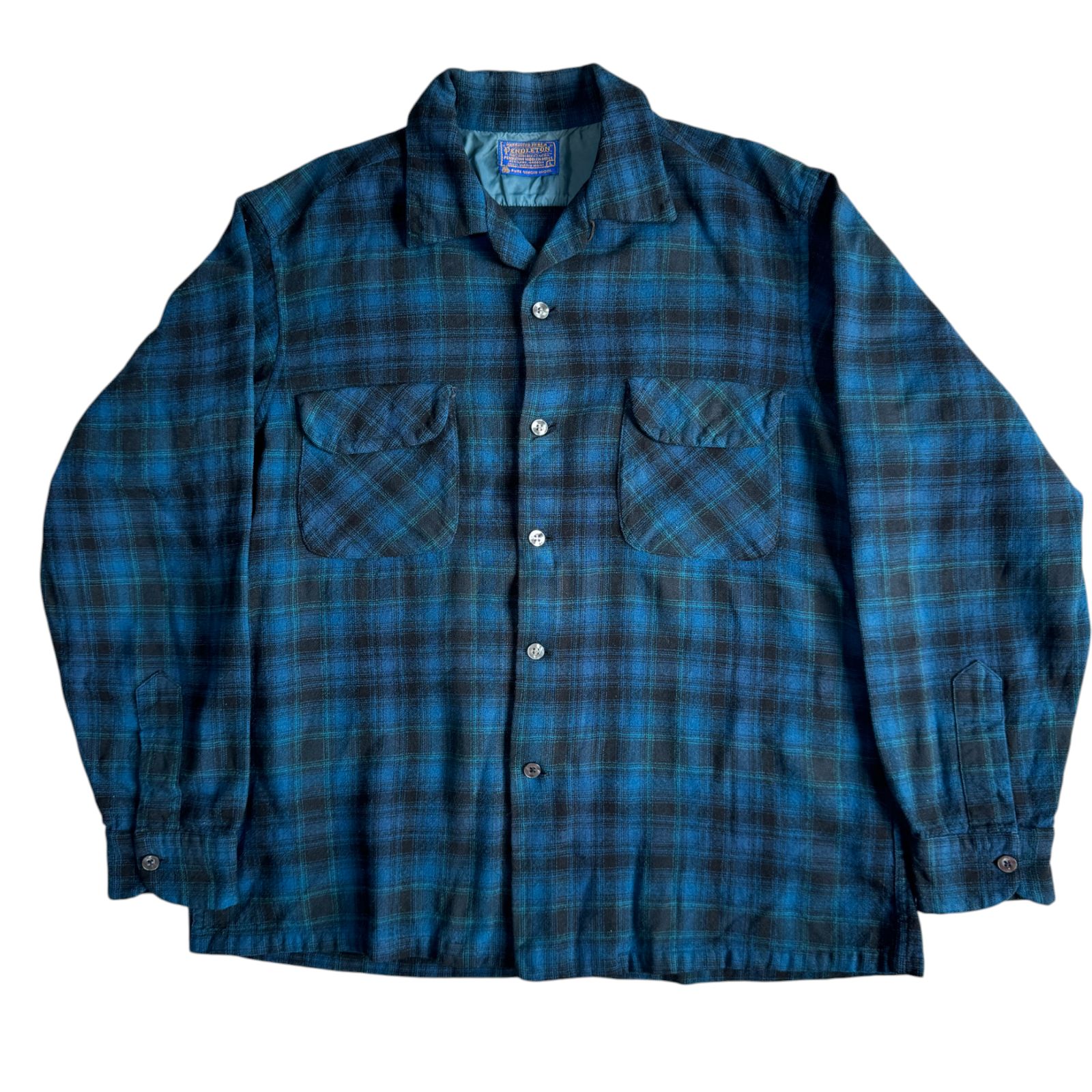 PENDLETON ペンドルトン ボードシャツ オンブレチェック ウール 開襟
