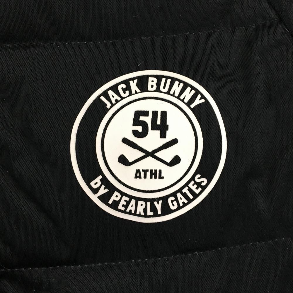 ジャックバニー ダウンジャケット 黒 ロゴ白 ダウン76％ レディース 1 M ゴルフウェア Jack Bunny LLC-HASEGAWATOSO_COM