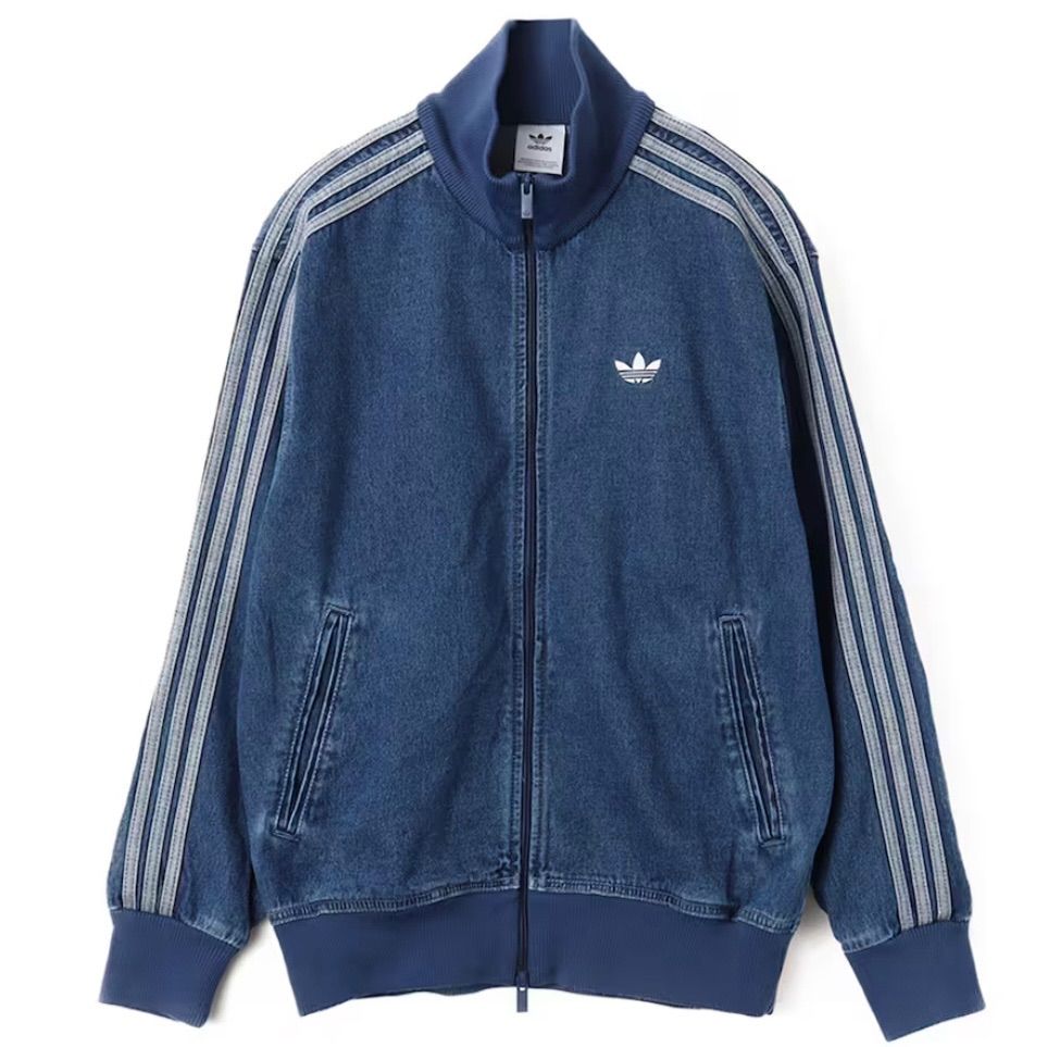 新品L⭐️adidas アディカラー デニム ファイヤーバード
