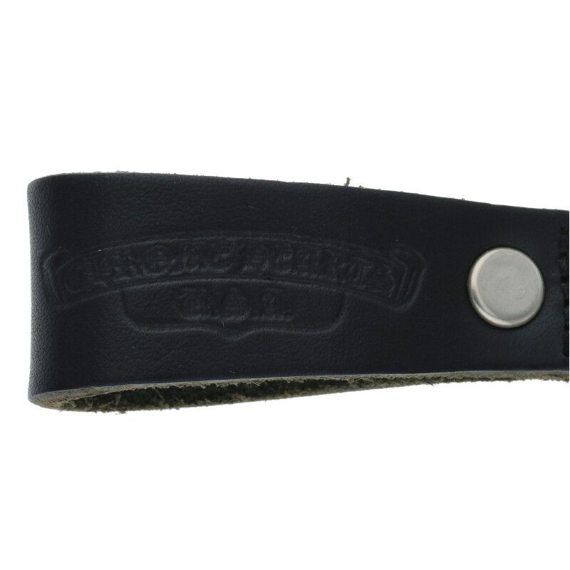 【鑑定済】クロムハーツ ハートボタン Dリング ベルトループ ブラック クロムハーツ（Chrome Hearts）ベルトループ Dリング ハート