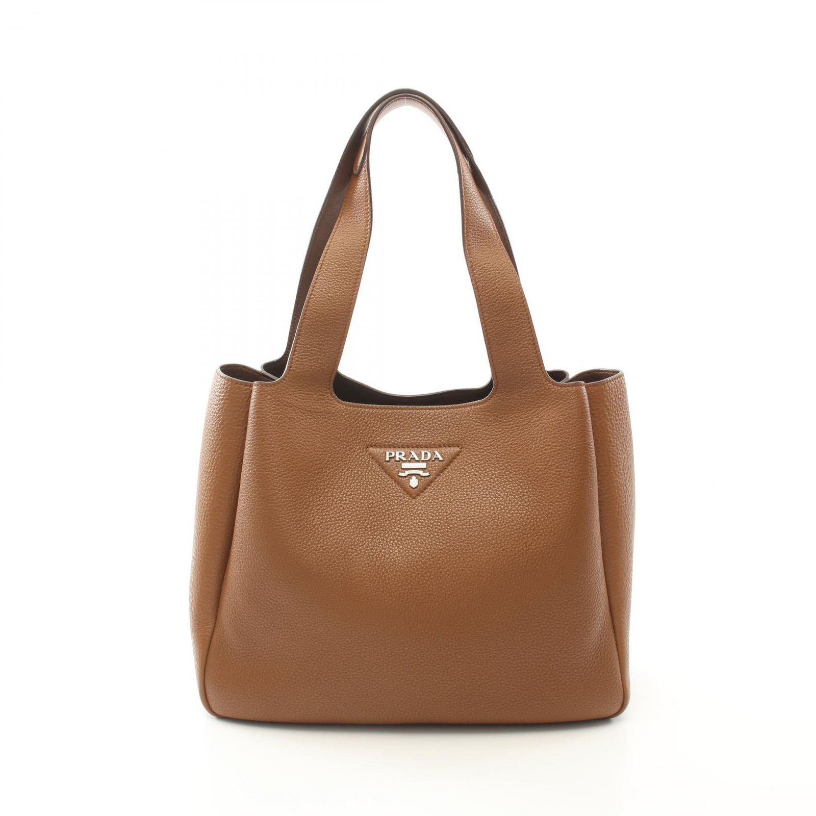 キャメル スモール レザー トートバッグ | PRADA