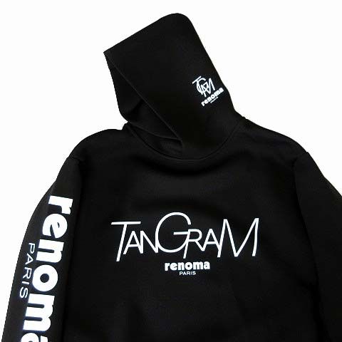 TANGRAM フード付きパーカー ブラック タングラム　サイズXL TANGRAM（タングラム）の「ZOZO × RENOMA × TANGRAM DOUBLE KNIT