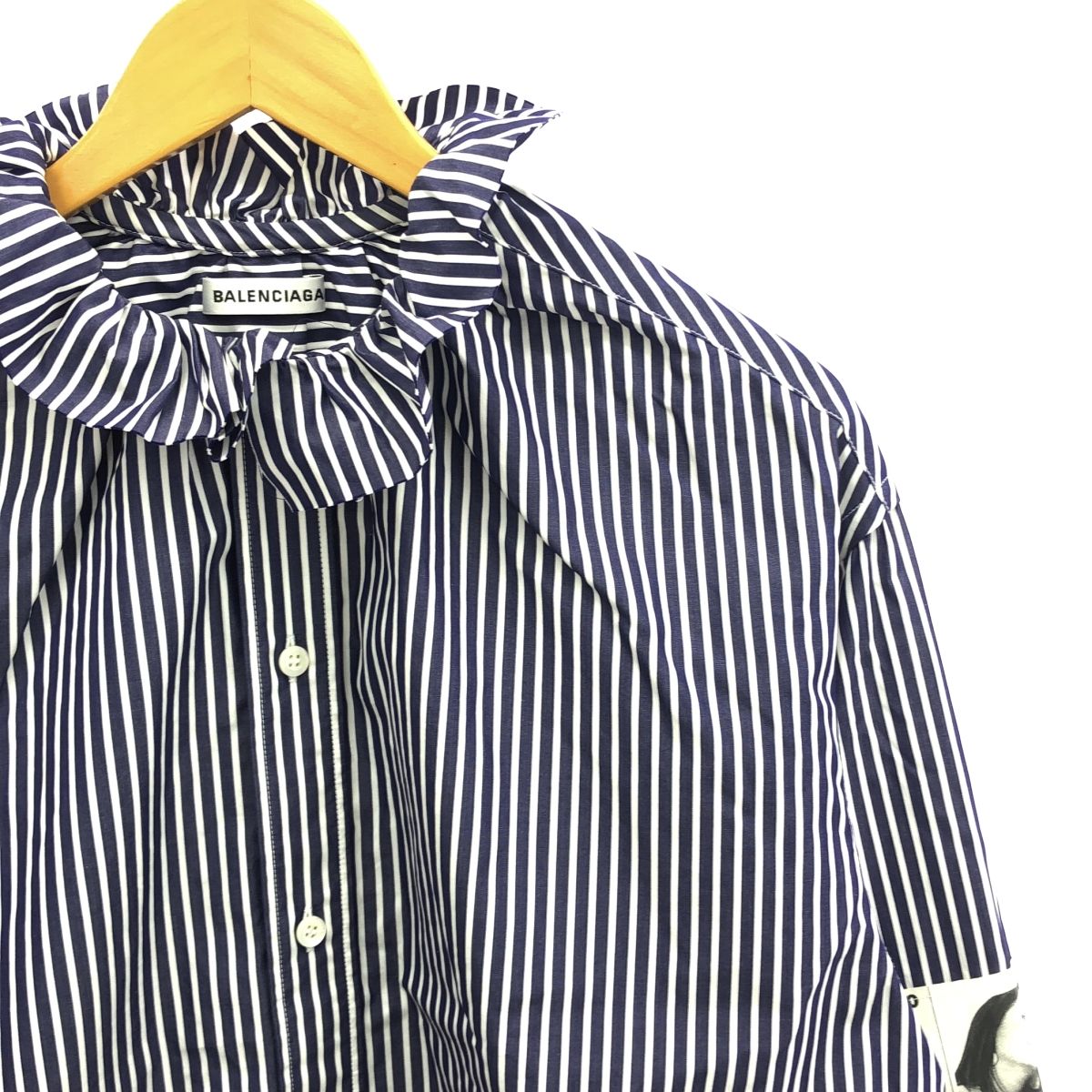 BALENCIAGA / バレンシアガ | stripe newspaper shirt ニュース